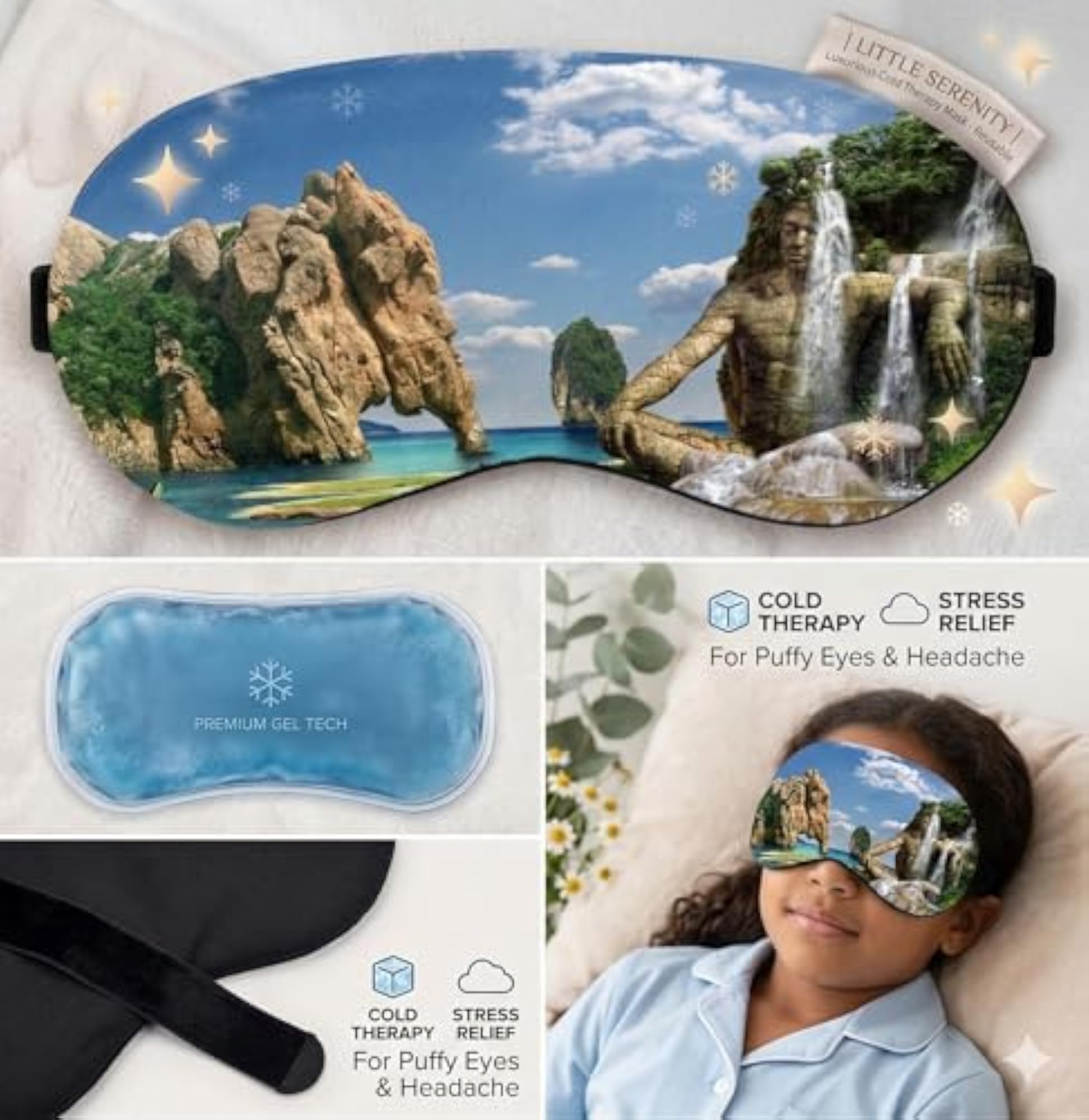 Cotton Sleep Eye Mask for Side Sleepers